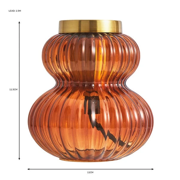Nolan Ribbed Glass Table Lamp 6 Nolan Ribbed Glass Table Lamp - Image 5