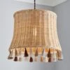 Fiesta Rattan Tassel Easy Fit Pendant Shade 1 Fiesta Rattan Tassel Easy Fit Pendant Shade -Dunelm 30766256