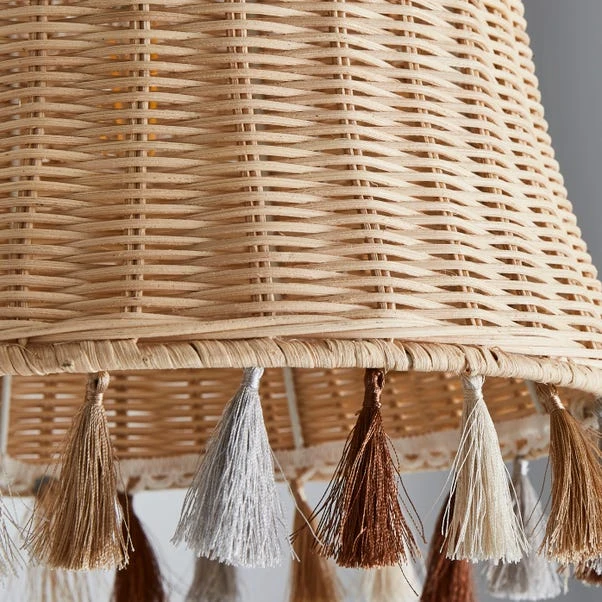 Fiesta Rattan Tassel Easy Fit Pendant Shade 5 Fiesta Rattan Tassel Easy Fit Pendant Shade - Image 3