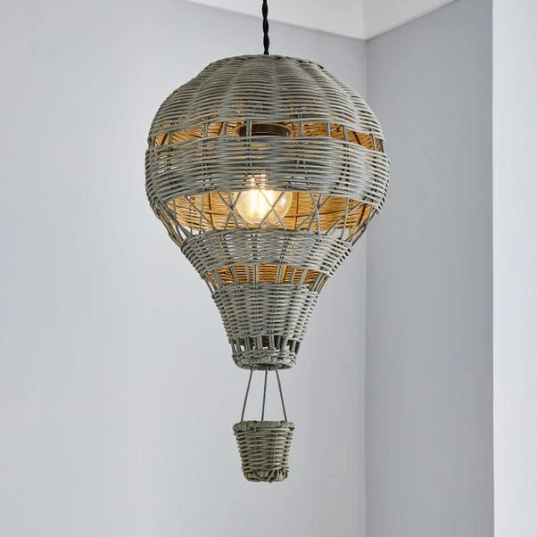 Hot Air Balloon Rattan Easy Fit Pendant Shade 9 Hot Air Balloon Rattan Easy Fit Pendant Shade - Image 7