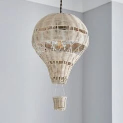 Hot Air Balloon Rattan Easy Fit Pendant Shade 22 Hot Air Balloon Rattan Easy Fit Pendant Shade -Dunelm 30766260 alt01