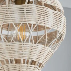 Hot Air Balloon Rattan Easy Fit Pendant Shade 23 Hot Air Balloon Rattan Easy Fit Pendant Shade -Dunelm 30766260 alt02