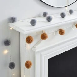 Pom Pom String Light 18 Pom Pom String Light -Dunelm 30768657 alt09
