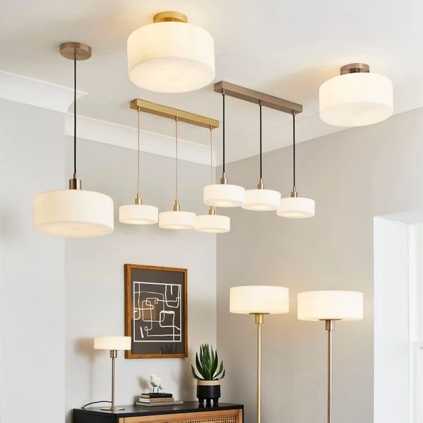 Amelie Opal Glass Flush Ceiling Light 14 Amelie Opal Glass Flush Ceiling Light - Image 12