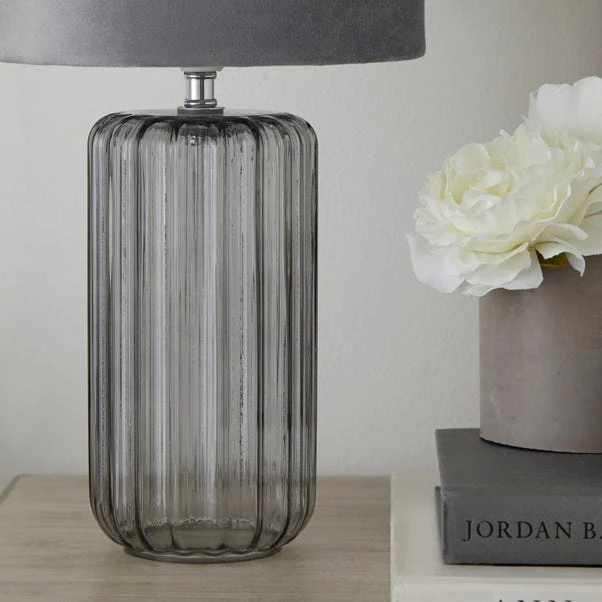 Christine Ribbed Glass Table Lamp 10 Christine Ribbed Glass Table Lamp - Image 8