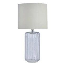 Christine Ribbed Glass Table Lamp 15 Christine Ribbed Glass Table Lamp -Dunelm 30770025 alt03