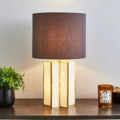 Virgo Star Glass Table Lamp 18 Virgo Star Glass Table Lamp -Dunelm 30770079