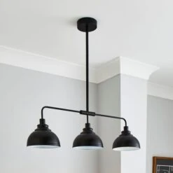 Galley 3 Light Diner Ceiling Light 15 Galley 3 Light Diner Ceiling Light -Dunelm 30770081 alt01