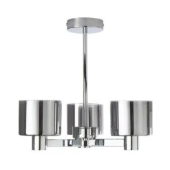 Erin 3 Light Semi Flush Ceiling Light 36 Erin 3 Light Semi Flush Ceiling Light -Dunelm 30770082 alt05