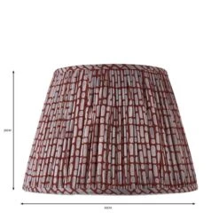 Dash Ruched Tapered Lamp Shade 29 Dash Ruched Tapered Lamp Shade -Dunelm 30770090 alt09