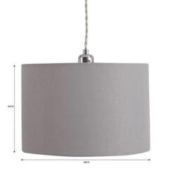 Luna Drum Lamp Shade -Dunelm 30771039