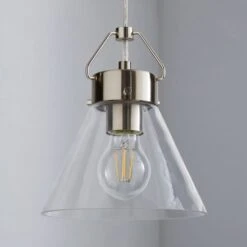 Delavin Glass Pendant Light 11 Delavin Glass Pendant Light -Dunelm 30780570 alt01
