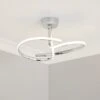 Cortez 2 Arm LED Chrome Semi Flush Ceiling Light 2 Cortez 2 Arm LED Chrome Semi Flush Ceiling Light -Dunelm 30781651