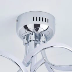 Cortez 5 Light Integrated LED Swirl Semi Flush Ceiling Light 11 Cortez 5 Light Integrated LED Swirl Semi Flush Ceiling Light -Dunelm 30781655 alt03