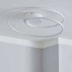 Menton Integrated LED Swirl Flush Ceiling Light -Dunelm 30781658 alt01