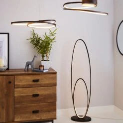 Menton Integrated LED Swirl Flush Ceiling Light -Dunelm 30781659 alt04