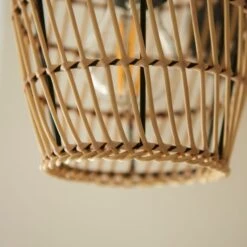 Kirra Bathroom Faux Rattan Wall Light -Dunelm 30789838 alt02
