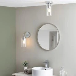 Fryer Chrome Bathroom Wall Light 13 Fryer Chrome Bathroom Wall Light -Dunelm 30789841 alt04