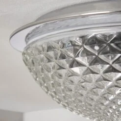Tropic Faceted Dome Flush Bathroom Ceiling Light 12 Tropic Faceted Dome Flush Bathroom Ceiling Light -Dunelm 30789842 alt03