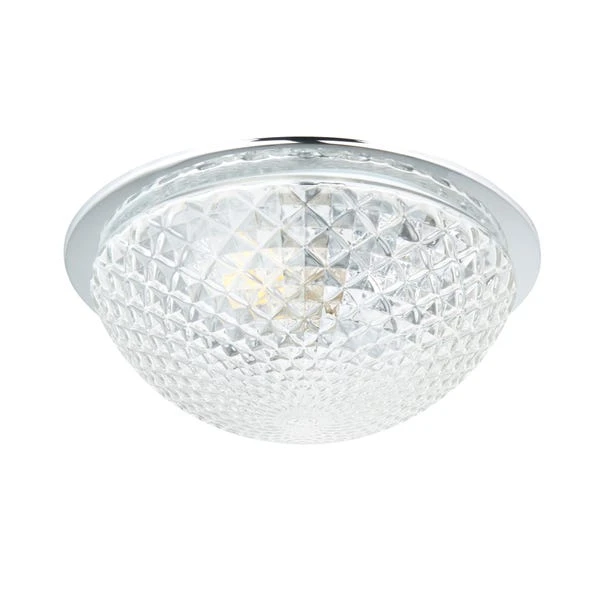 Tropic Faceted Dome Flush Bathroom Ceiling Light 8 Tropic Faceted Dome Flush Bathroom Ceiling Light - Image 6