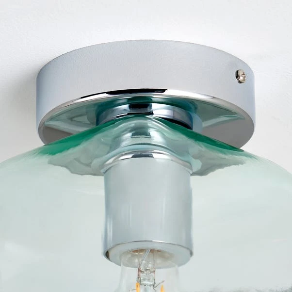 Lucia Green Bathroom Flush Ceiling Light 6 Lucia Green Bathroom Flush Ceiling Light - Image 4
