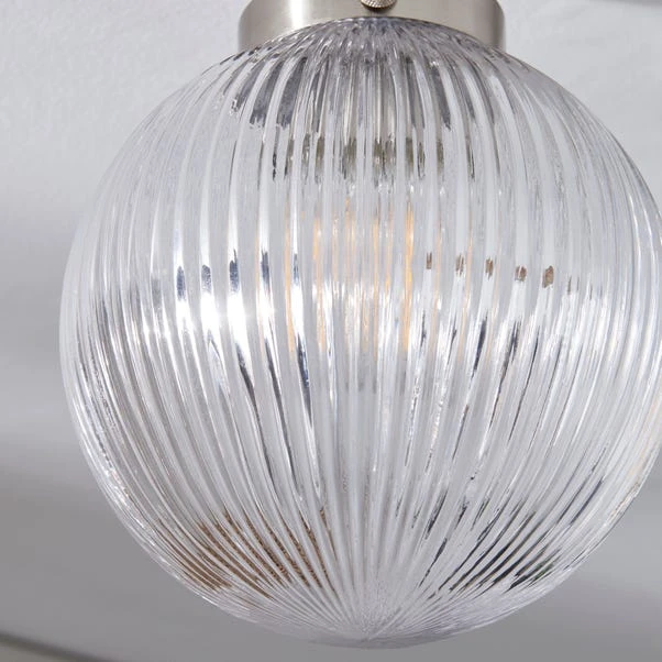 Broden Ribbed Bathroom Flush Ceiling Light 5 Broden Ribbed Bathroom Flush Ceiling Light - Image 3