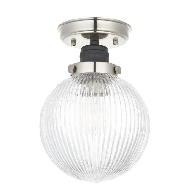Broden Ribbed Bathroom Flush Ceiling Light 8 Broden Ribbed Bathroom Flush Ceiling Light - Image 6