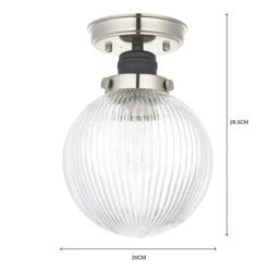 Broden Ribbed Bathroom Flush Ceiling Light 15 Broden Ribbed Bathroom Flush Ceiling Light -Dunelm 30789886 alt06