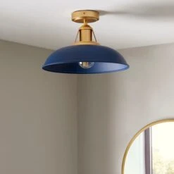 Oraya Bathroom Flush Ceiling Light -Dunelm 30789890 alt01