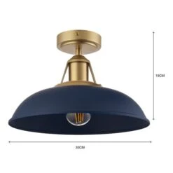 Oraya Bathroom Flush Ceiling Light -Dunelm 30789890 alt06