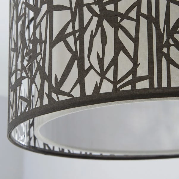 Catiri Bamboo Leaf Grey Easy Fit Pendant Shade 5 Catiri Bamboo Leaf Grey Easy Fit Pendant Shade - Image 3