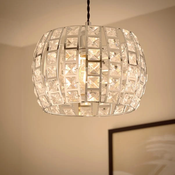West End Chrome Easy Fit Pendant Shade 4 West End Chrome Easy Fit Pendant Shade - Image 2