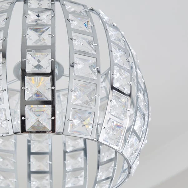 West End Chrome Easy Fit Pendant Shade 5 West End Chrome Easy Fit Pendant Shade - Image 3