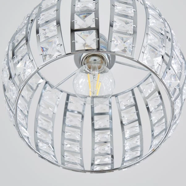 West End Chrome Easy Fit Pendant Shade 6 West End Chrome Easy Fit Pendant Shade - Image 4