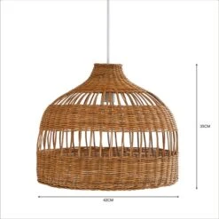 Priyanka Rattan Easy Fit Pendant Shade -Dunelm 30792363 alt04