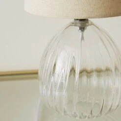 Cherie Glass Table Lamp 40 Cherie Glass Table Lamp -Dunelm 30795980 alt03