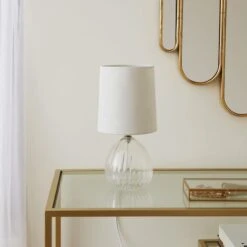 Cherie Glass Table Lamp 33 Cherie Glass Table Lamp -Dunelm 30796794 alt01