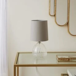 Cherie Glass Table Lamp 28 Cherie Glass Table Lamp -Dunelm 30796795 alt01