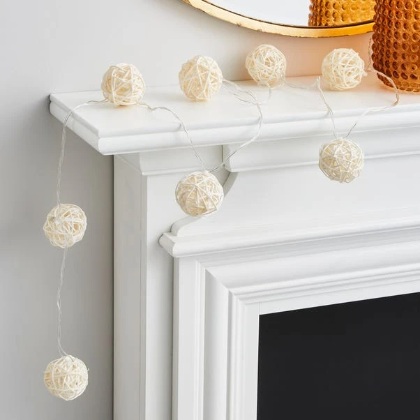 Rattan Ball LED String Lights 4 Rattan Ball LED String Lights - Image 2