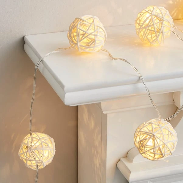 Rattan Ball LED String Lights 5 Rattan Ball LED String Lights - Image 3