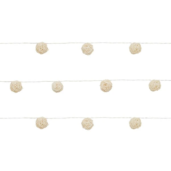 Rattan Ball LED String Lights 7 Rattan Ball LED String Lights - Image 5