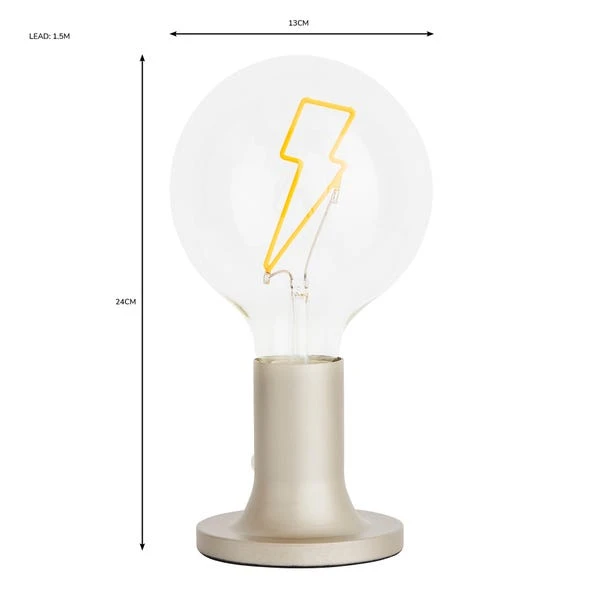 Lightning Bolt Bulb Table Lamp 8 Lightning Bolt Bulb Table Lamp - Image 6