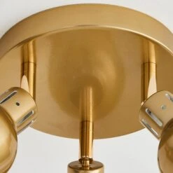 Issac 3 Light Semi Flush Ceiling Light -Dunelm 30798585 alt03