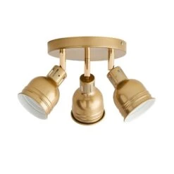Issac 3 Light Semi Flush Ceiling Light -Dunelm 30798585 alt04