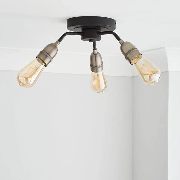 Marsden 3 Light Semi Flush Ceiling Light 4 Marsden 3 Light Semi Flush Ceiling Light - Image 2