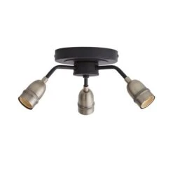 Marsden 3 Light Semi Flush Ceiling Light 14 Marsden 3 Light Semi Flush Ceiling Light -Dunelm 30798587 alt05