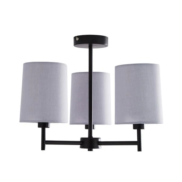 Prescot 3 Light Semi Flush Ceiling Light 7 Prescot 3 Light Semi Flush Ceiling Light - Image 5