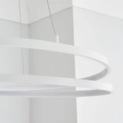 Menton Integrated LED Swirl Hoop Semi Flush Ceiling Light 23 Menton Integrated LED Swirl Hoop Semi Flush Ceiling Light -Dunelm 30798592 alt03