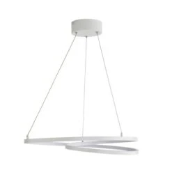 Menton Integrated LED Swirl Hoop Semi Flush Ceiling Light 24 Menton Integrated LED Swirl Hoop Semi Flush Ceiling Light -Dunelm 30798592 alt04