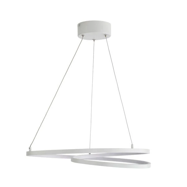 Menton Integrated LED Swirl Hoop Semi Flush Ceiling Light 13 Menton Integrated LED Swirl Hoop Semi Flush Ceiling Light - Image 11